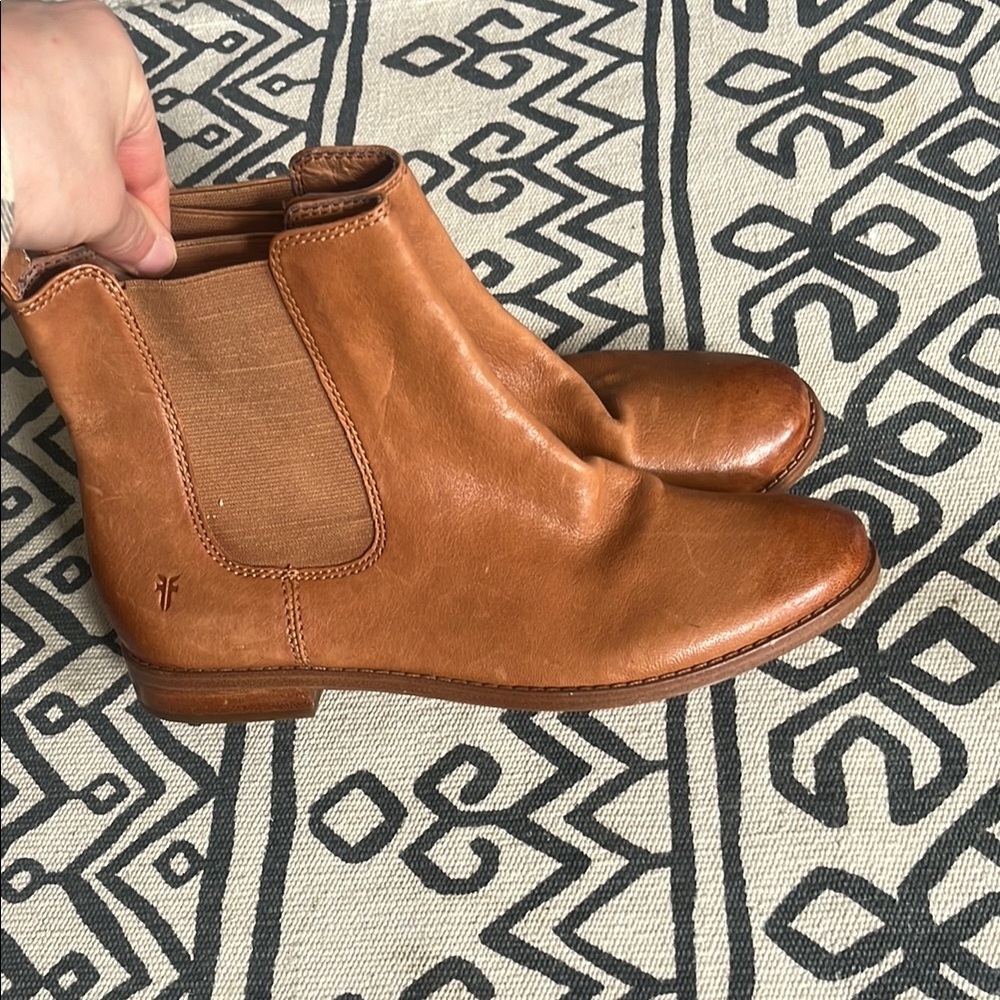 Frye Tan Ankle Boots